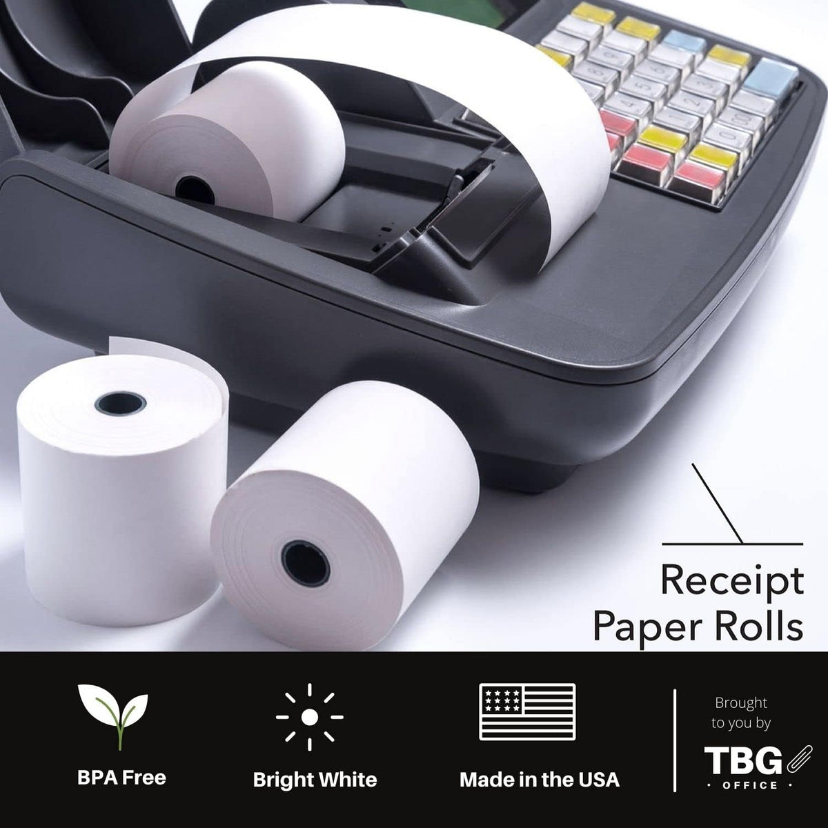 3 1/8” x 230' Thermal Paper Rolls (1 Case - 30 Rolls) W612139