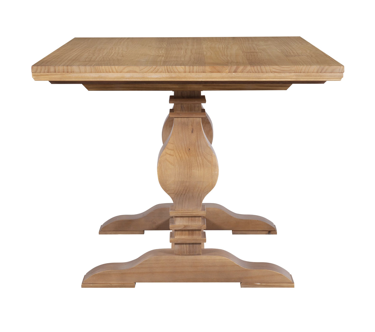 67"x38" Solid Wood Double Pedestal Dining Table A657241