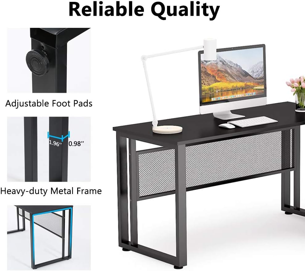 L-Shaped Computer Desk with File Cabinet C233857