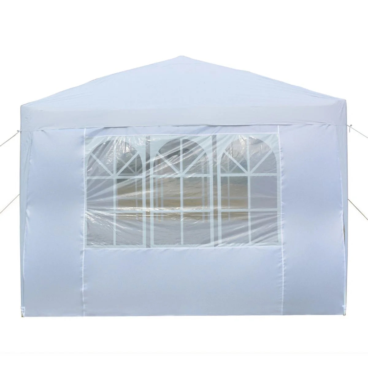 3 x 3m Two Doors Two Windows Waterproof Folding Tent White Q3366