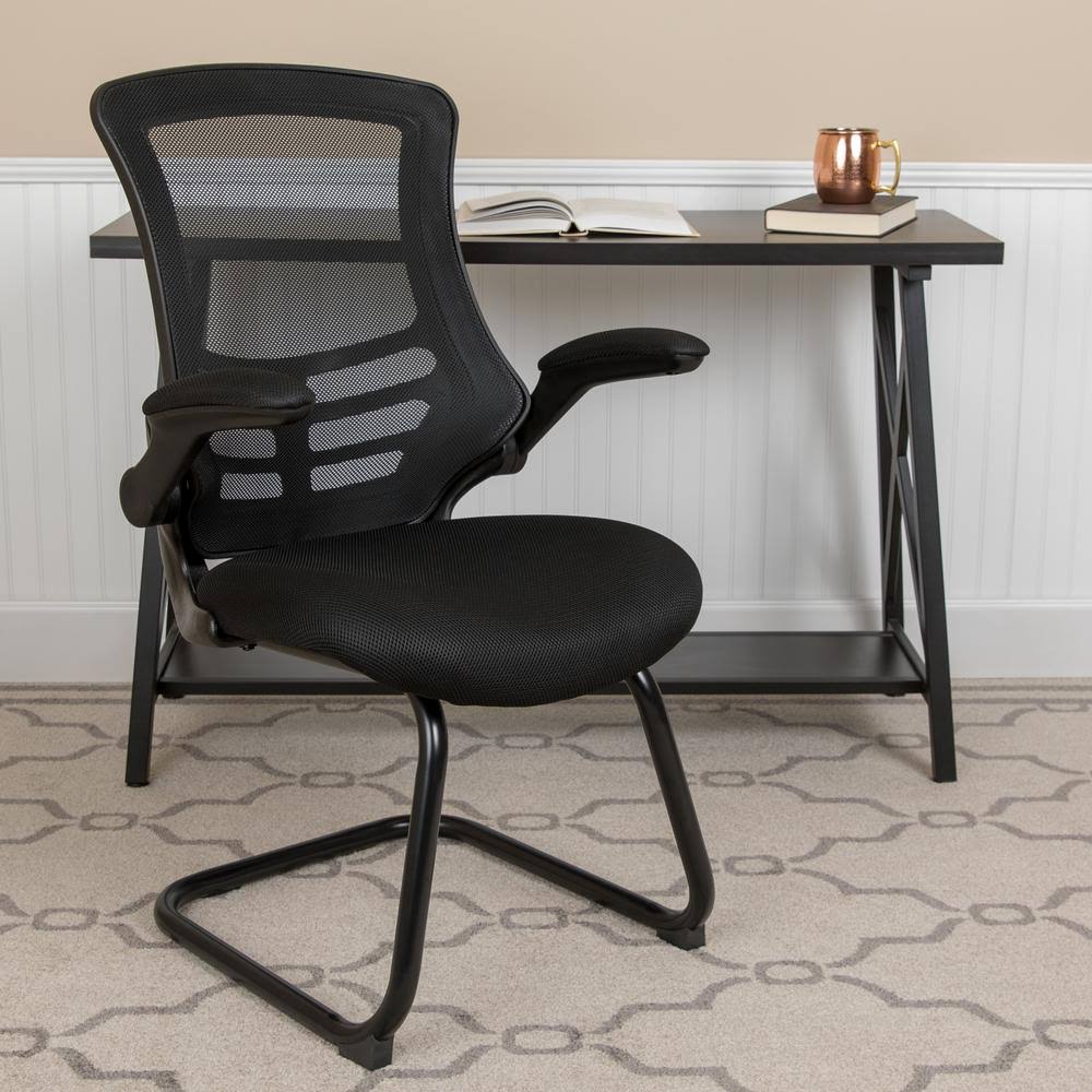 Black Mesh Sled Side Chair G984737