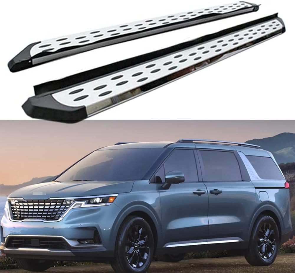 2PCS Running Boards Side Step Nerf Bars silver A19070