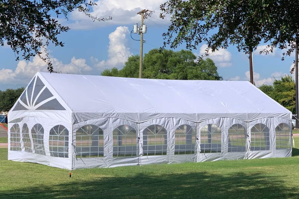 40'x20' PE Marquee Tent Gazebo Shelter with Storage Bags G985032