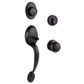 Matte Black Door Handle Set F857