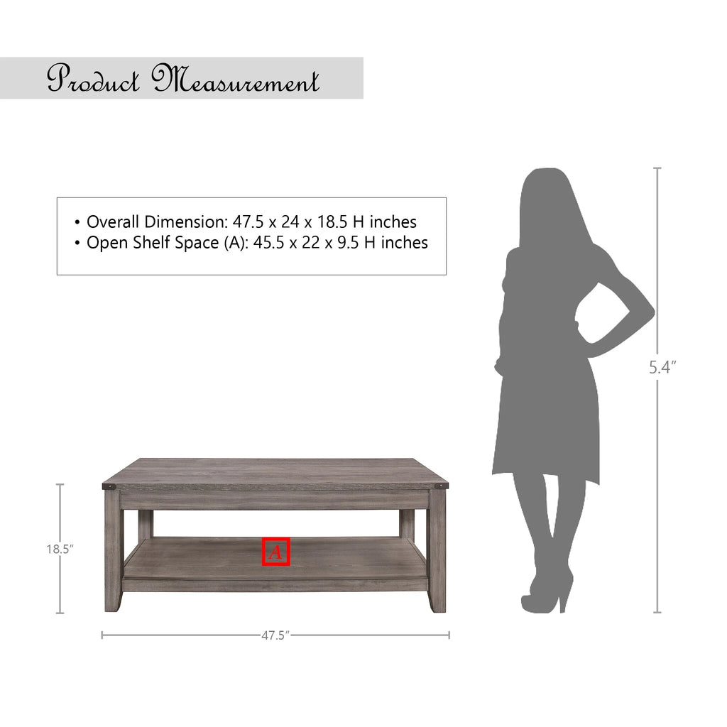 Wood Lift-Top Coffee Table M628