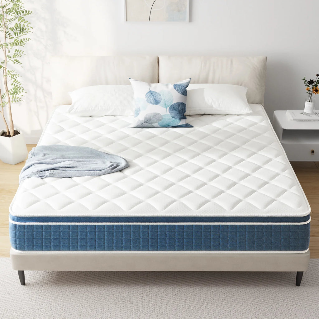 Queen Size Medium Soft Hybrid Innerspring and Gel Memory Foam Mattress V964104