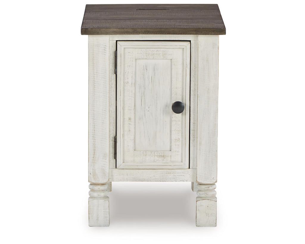 White/Gray Chairside End Table K740956