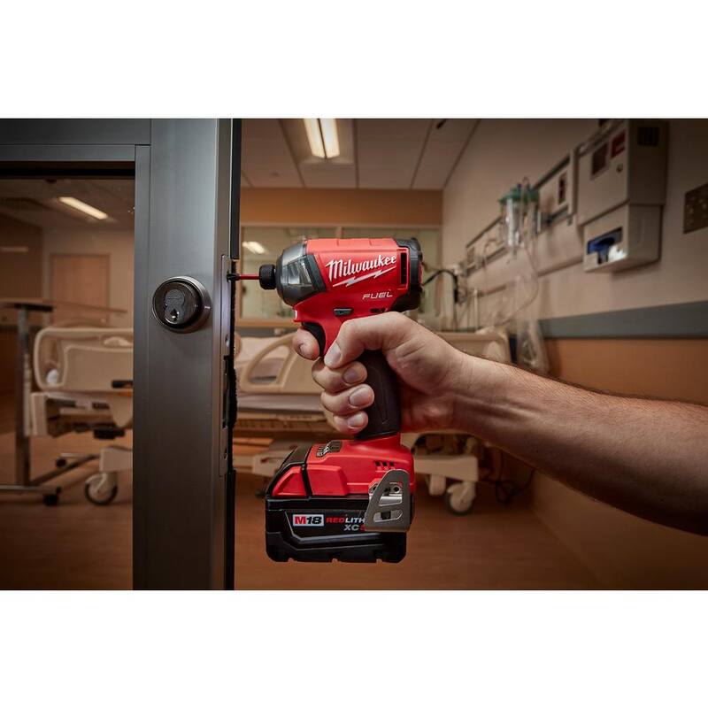 18V Lithium-Ion Brushless Cordless 1/4 in. Hex Impact Driver Kit with Pin Nailer & 2.0 Ah Battery X947