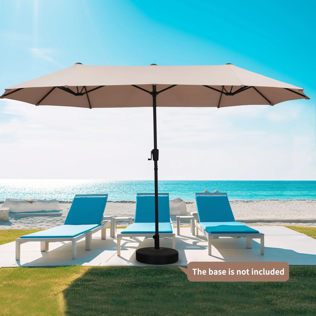 13 FT Patio Umbrella with Easy Crank, Dark Blue N485