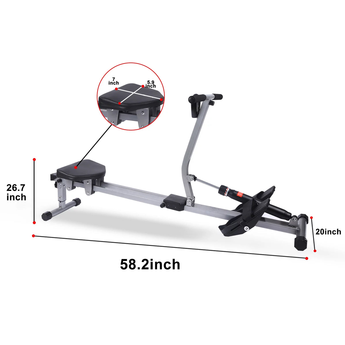 Water Rowing Machine 335LB Weight Capacity G622682