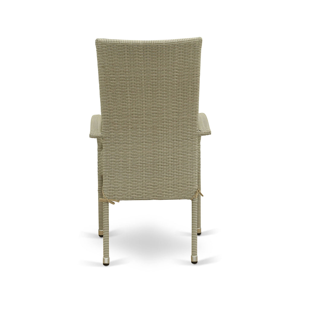 Wicker Patio Chair Natural Linen I224440