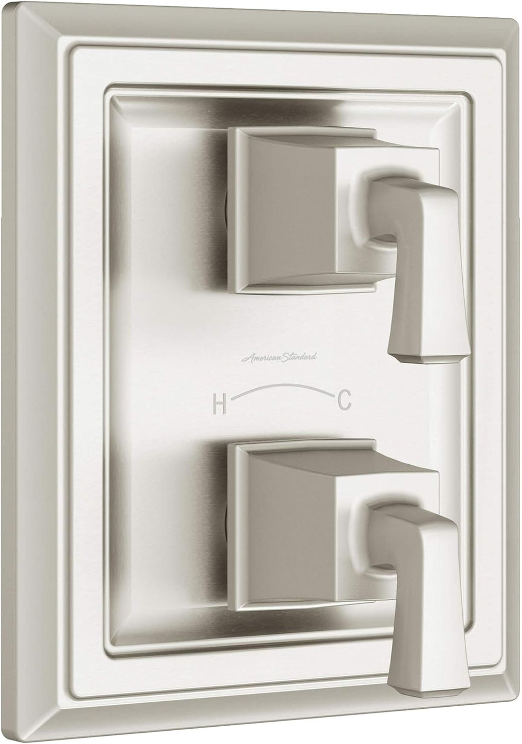 Polished Chrome Two-Handle Thermostat Shower Valve Trim Kit A9828