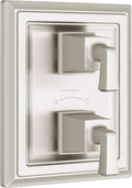 Polished Chrome Two-Handle Thermostat Shower Valve Trim Kit A9828