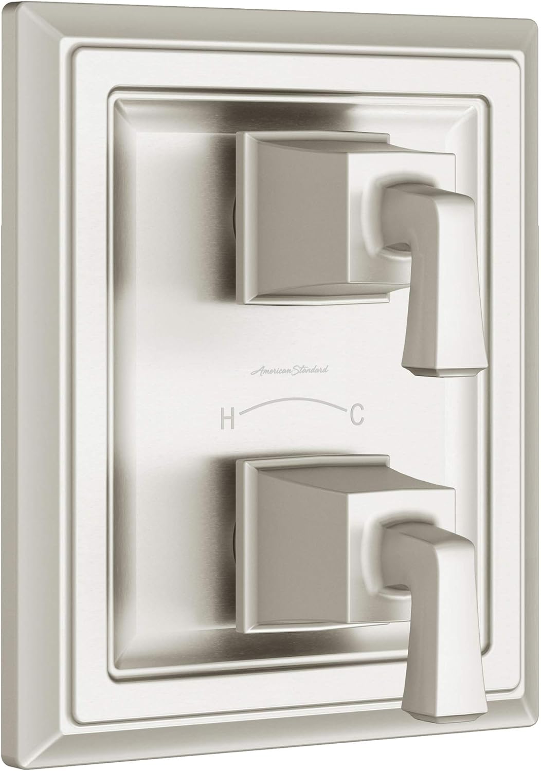 Polished Chrome Two-Handle Thermostat Shower Valve Trim Kit A9828