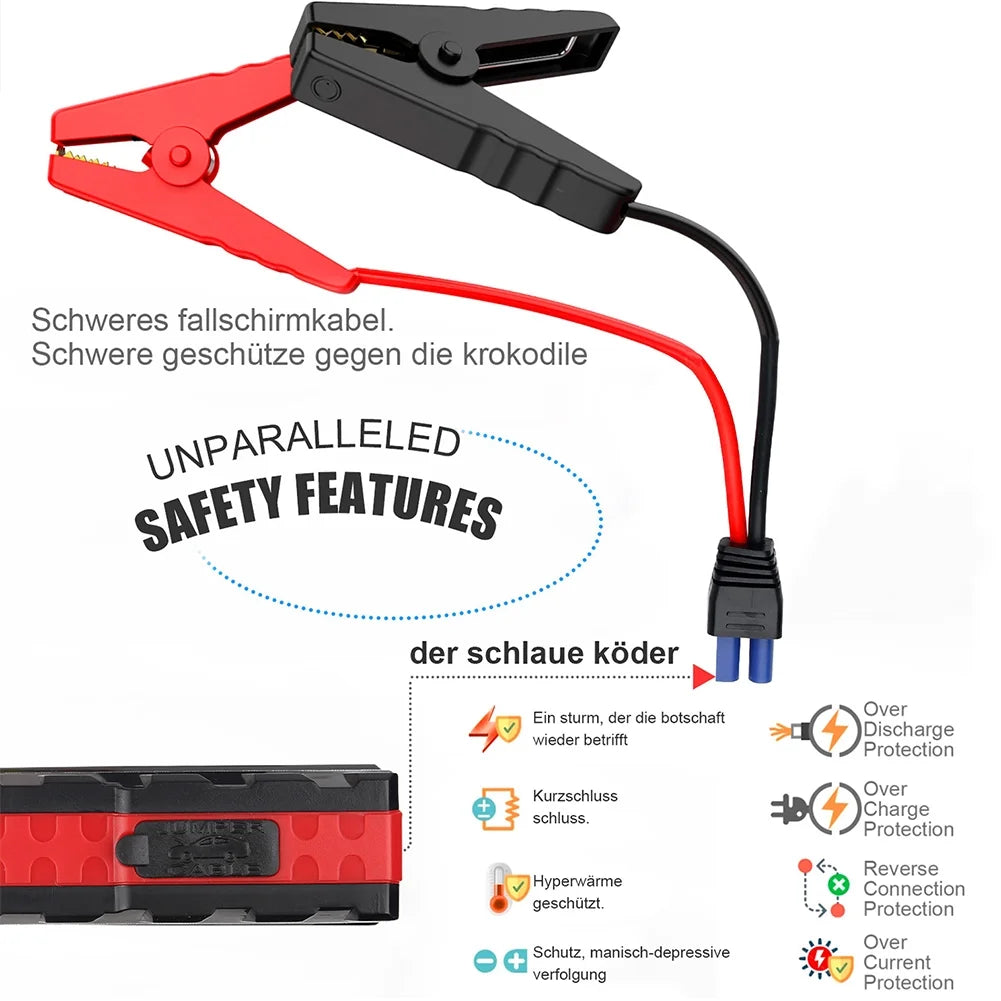 5000A Peak 12V Car Jump Starter with LCD Display V44526