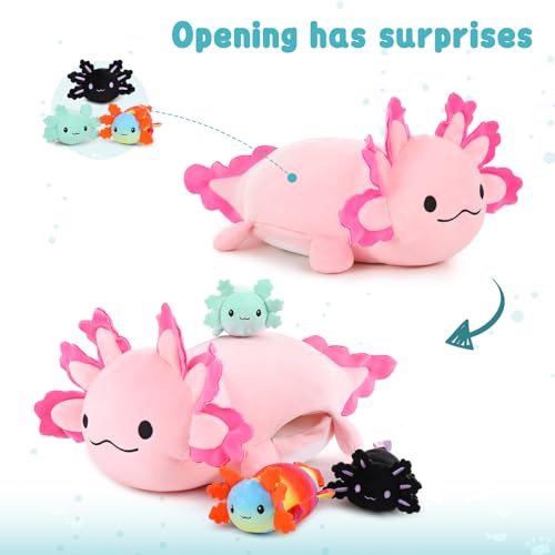 5Pcs Shark Stuffed Animals Set with 4 Small Sea Animal Plush Toys X232