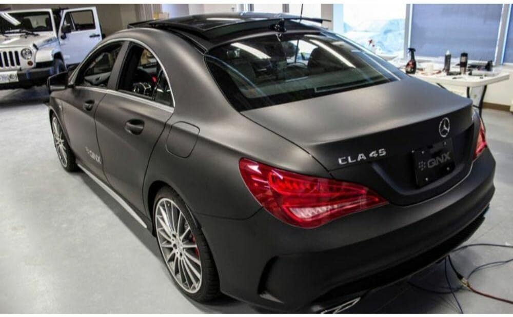 Matte Black 5ft x 8ft Car Wrap Vinyl Film C1114