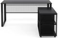 L-Shaped Computer Desk with File Cabinet C233857