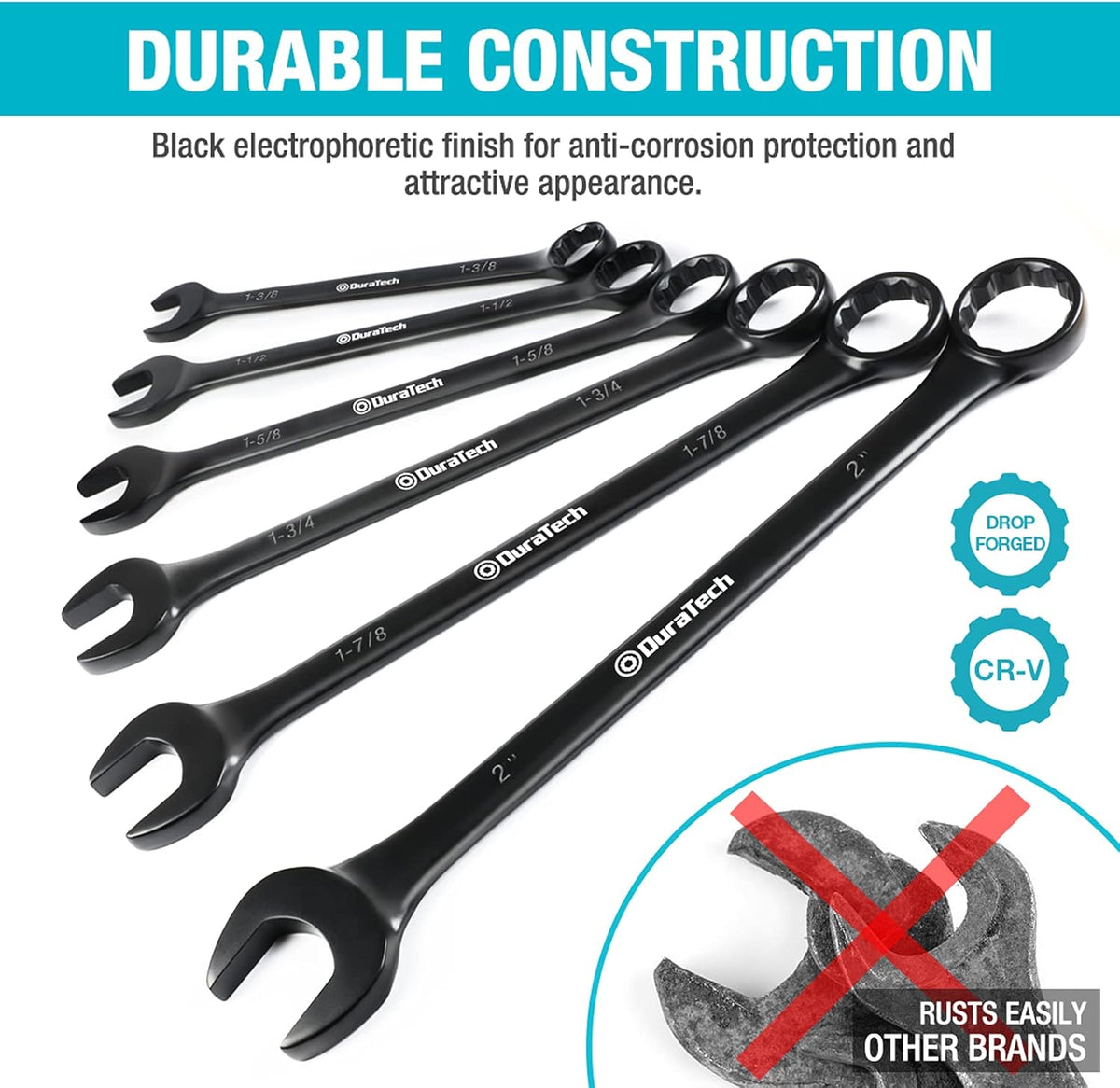 6 Pc SAE Combination Wrench Set with Pouch P1862