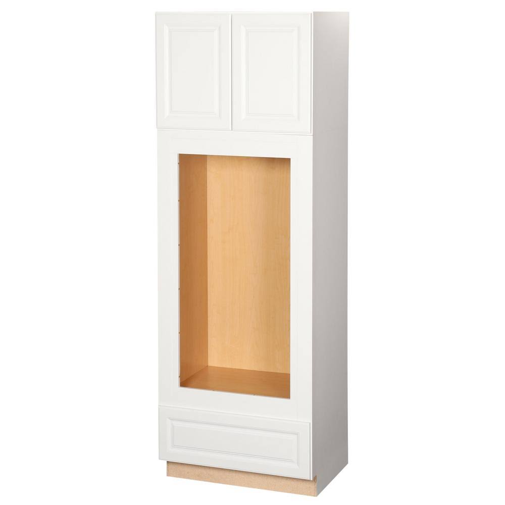 Satin White Double Oven Kitchen Cabinet H258