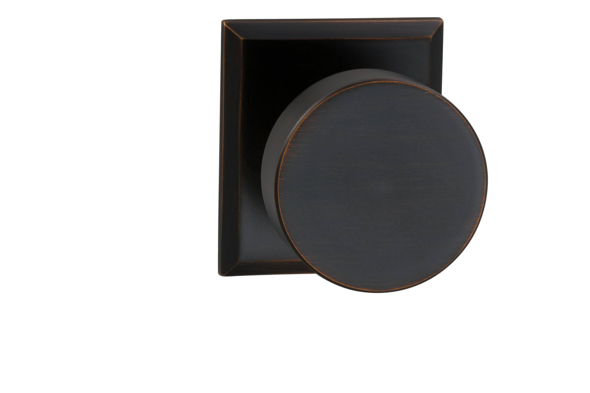 Round Knob, Rectangular Rose Full Dummy Tuscan Bronze K52861