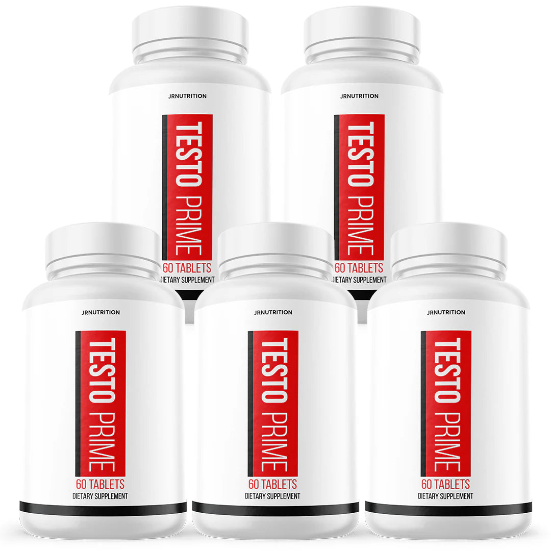 Testo Prime Capsules Supplement 5 Bottles N932189