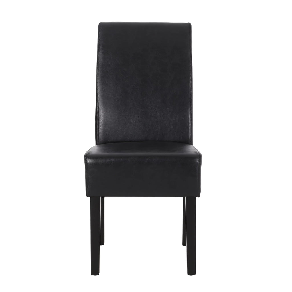 Faux Leather Upholstered Dining Chairs Set of 6 Q283