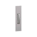 Square Corner Pull Plate with Cast Pull on Satin Stainless I9431
