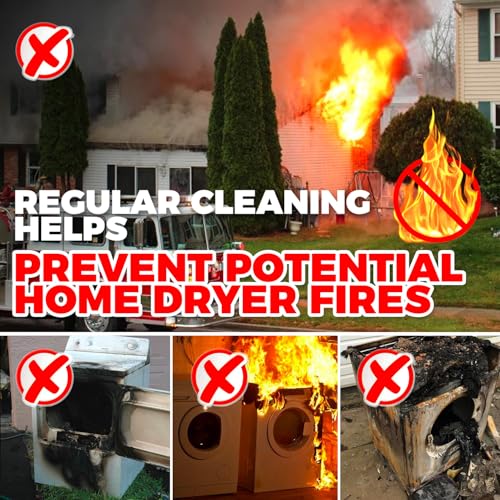 30 Feet Dryer Vent Cleaner Kit Flexible Lint Brush H79088