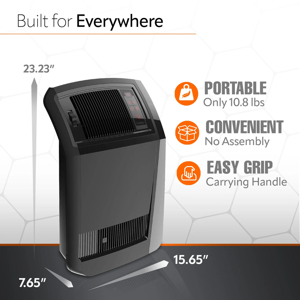 23" 1500W Ceramic Electric Space Heater with Timer L56940