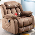 Brown Fabric Manual Rocker Recliner Single Sofa G3614