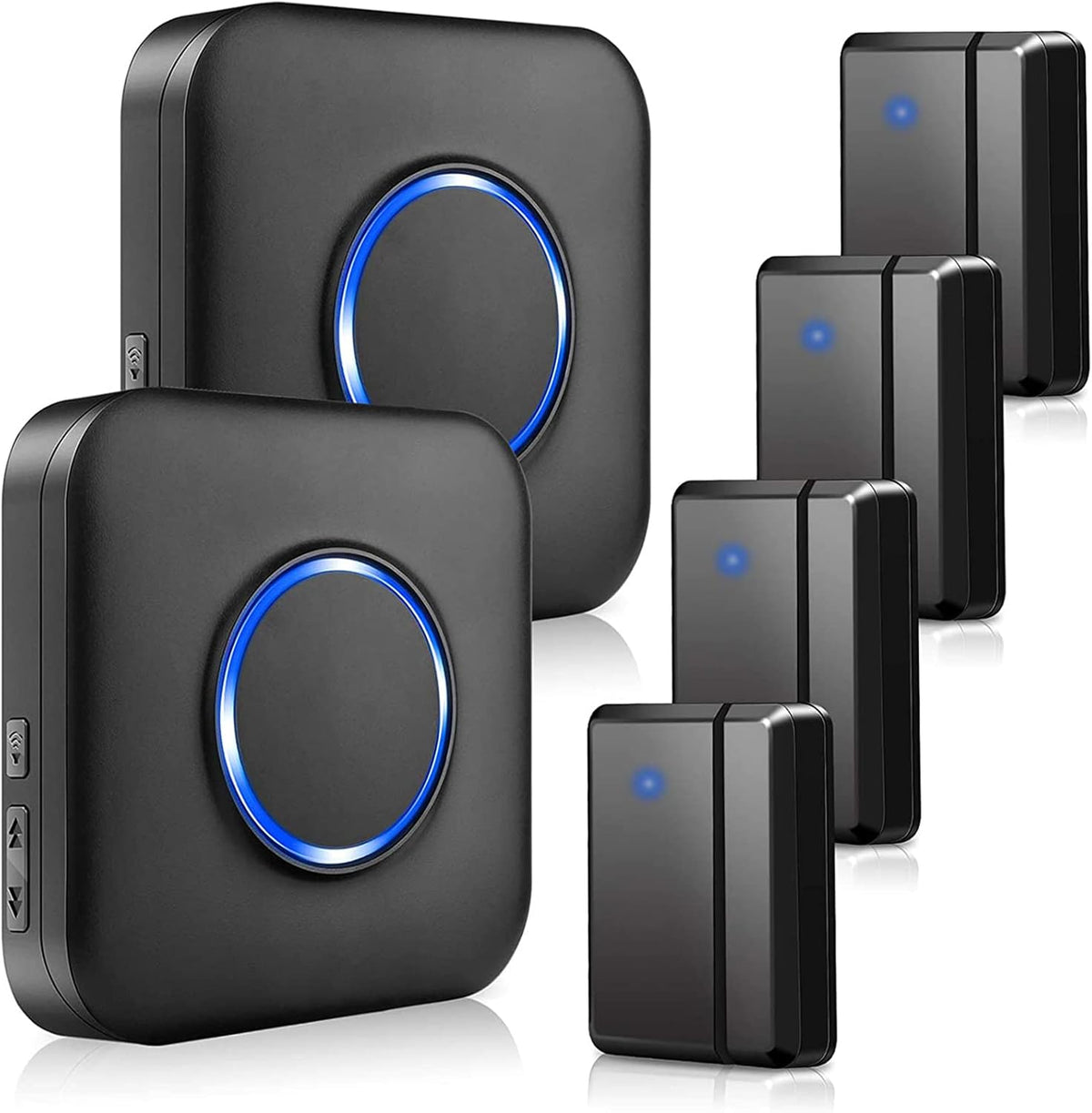 Wireless Door Alarm Contact Sensor with 2 Plug-in Receiver 4 Door Sensors G70211