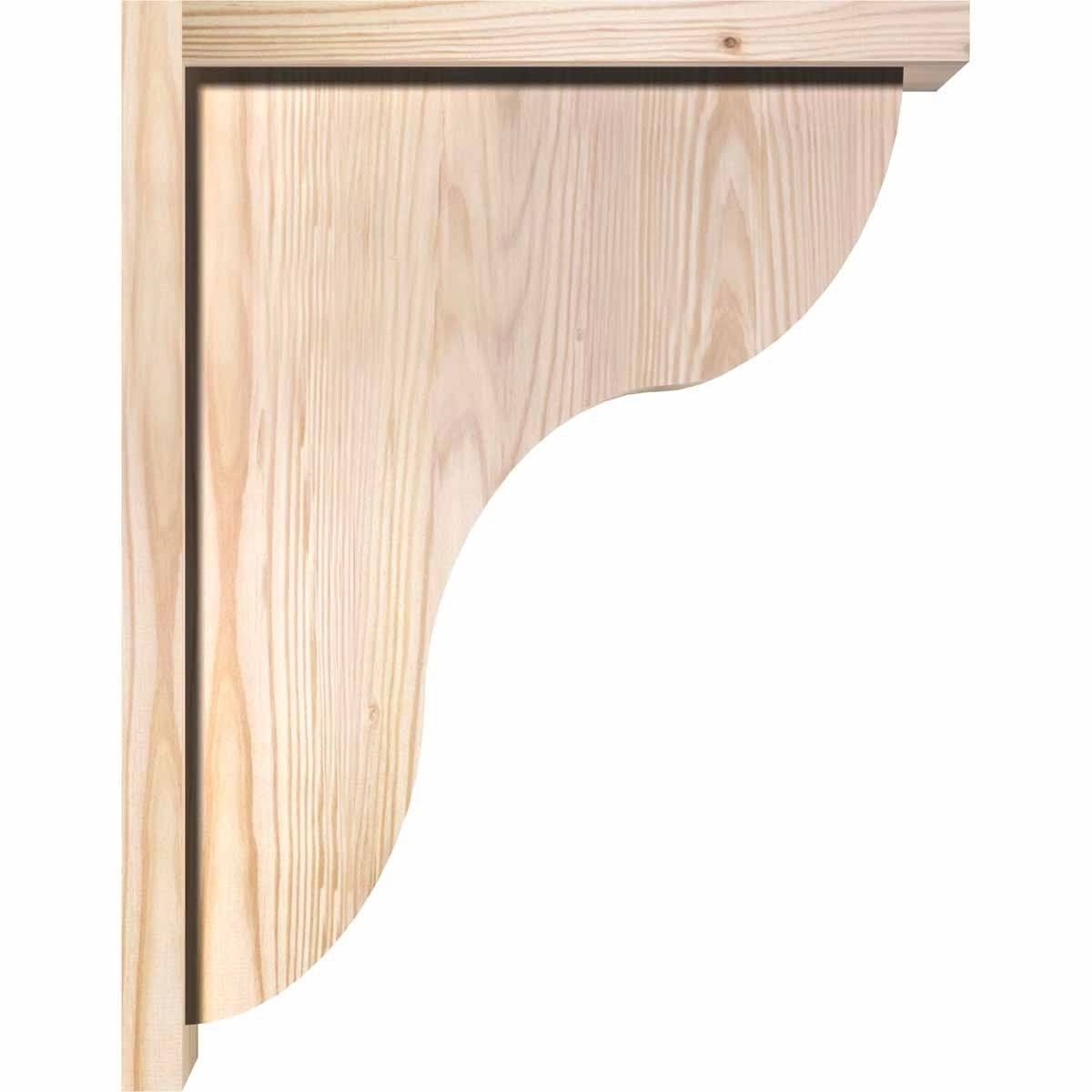 Carmel Smooth Corbel with Backplate, Douglas Fir J5583