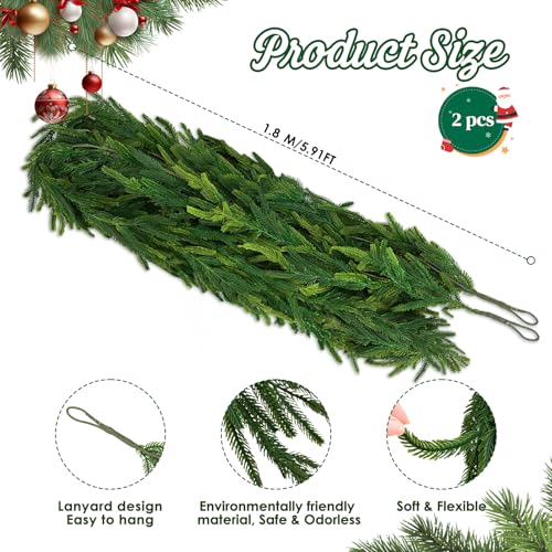 6 FT Artificial Pine Garland S44972