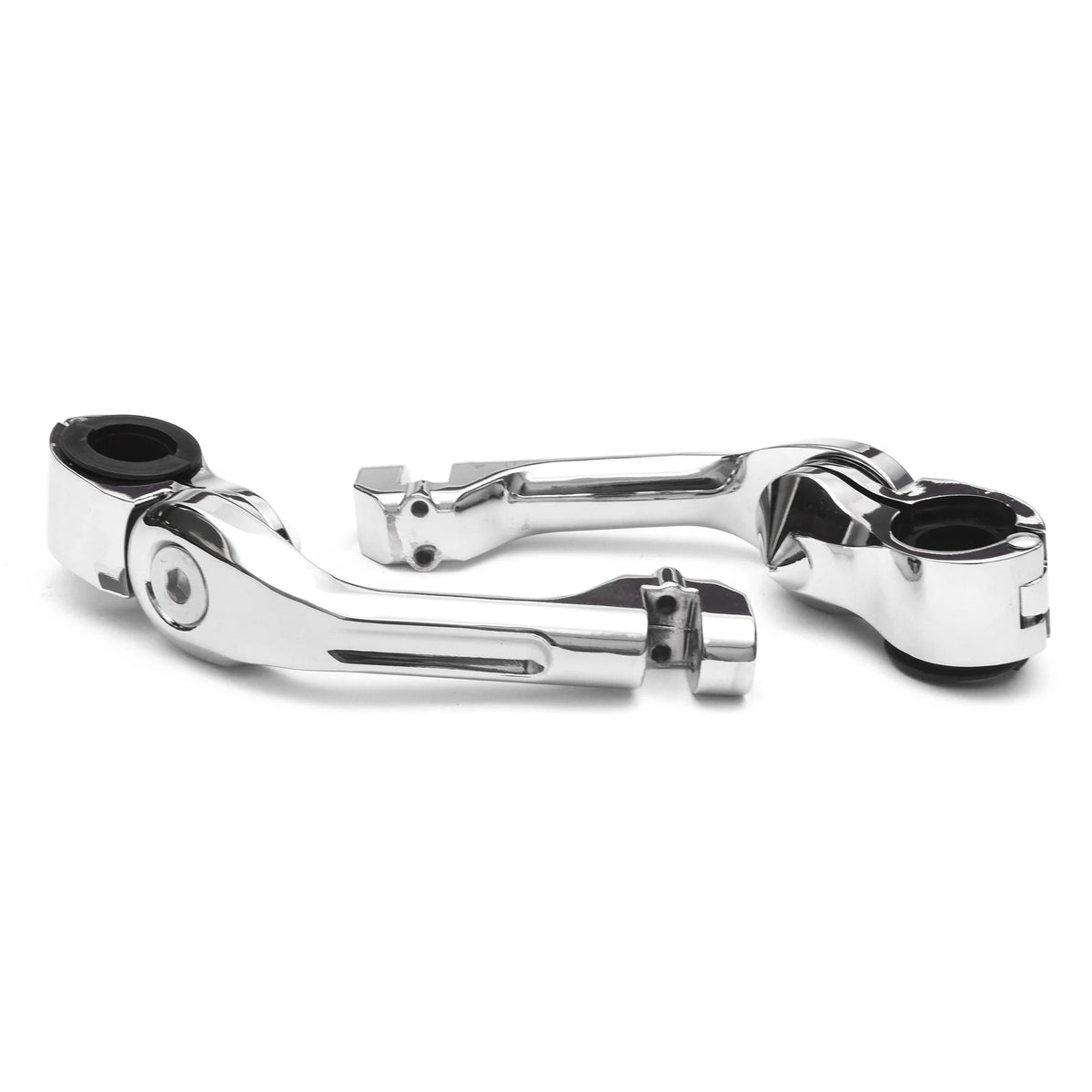 Chrome Angled Adjustable Highway Foot Peg Mounting Kit, 1 Pair M669