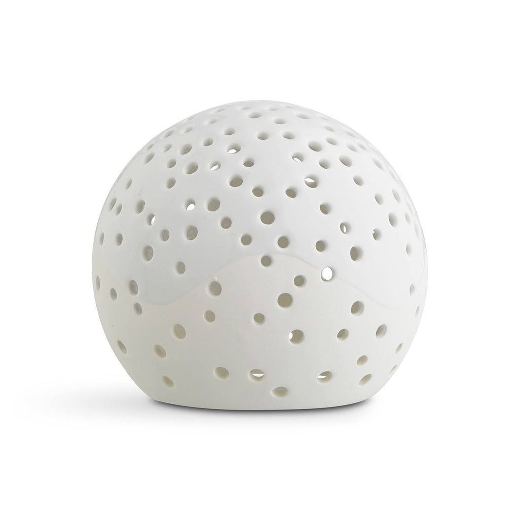 White Tealight Candle Ball 14 cm H780635