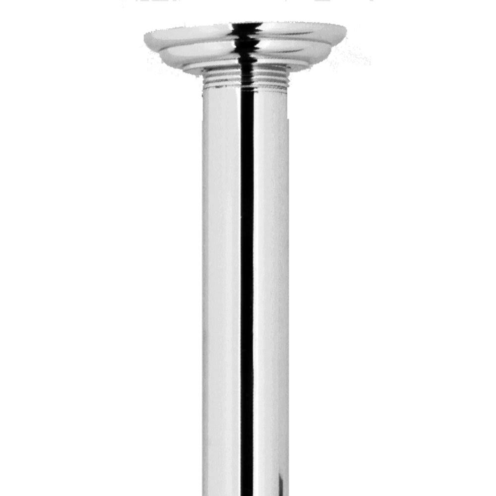 Polished Nickel 10 inch Ceiling Mount Arm & Flange S8203