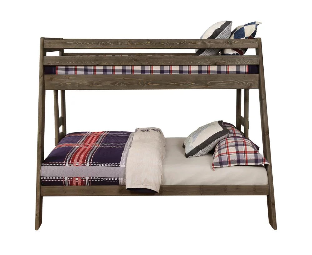 Gun Smoke Twin over Full Bunk Bed C1069