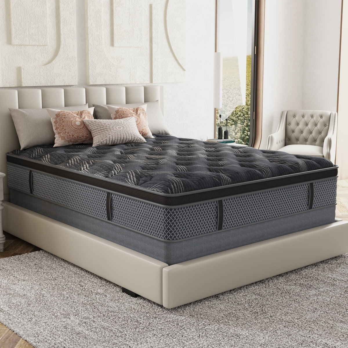10 Full Hybrid Memory Foam Pocket Spring Mattress I193235