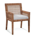 Beige and Cream Stripe Dining Chair M229