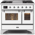 White Dual Fuel Propane Gas Range O727