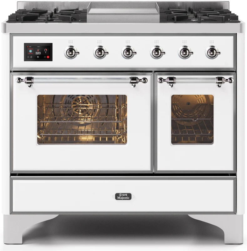 White Dual Fuel Propane Gas Range O727