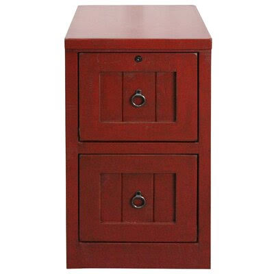 Burnt Red 2-Drawer Vertical Filing Cabinet G219003