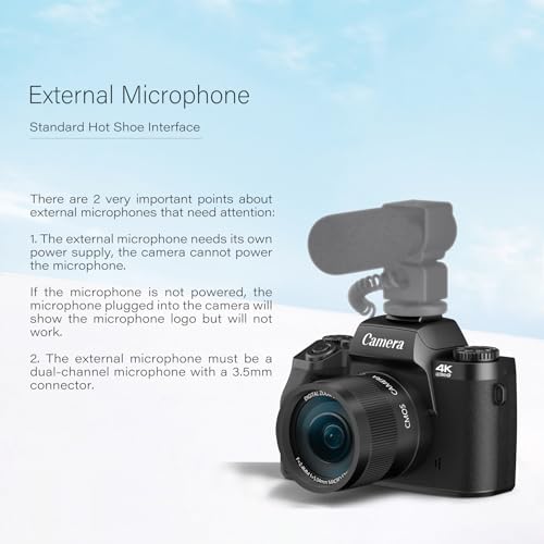 4K 64MP WiFi Touch Screen Digital Camera - Black B57413