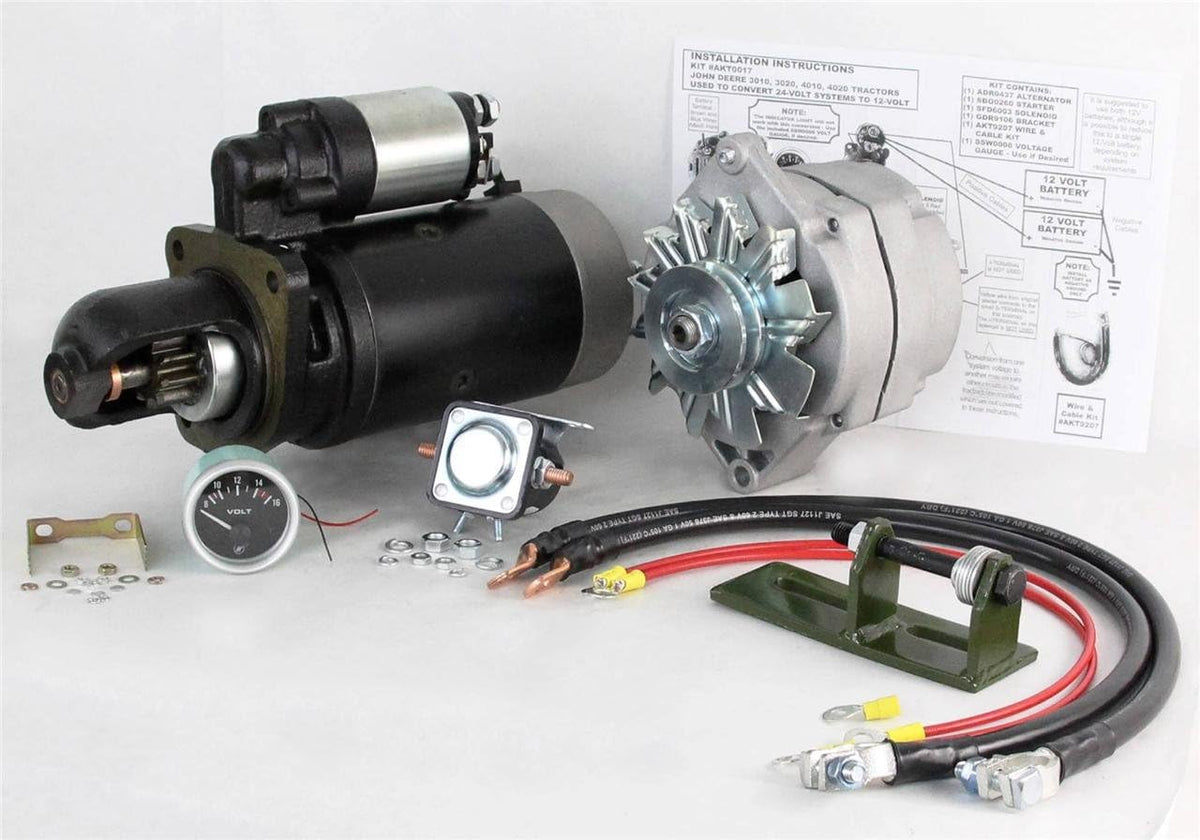 24 TO 12 VOLT ALTERNATOR AND STARTER KIT I612499