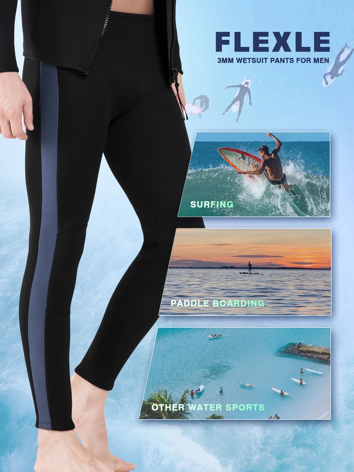 3mm Neoprene Wetsuit Pants M163