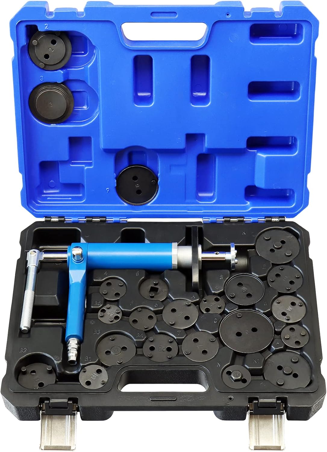 Pneumatic Brake Caliper Piston Wind Back Compression Spreading Tool 23PCS Kit Air Tool Set X375