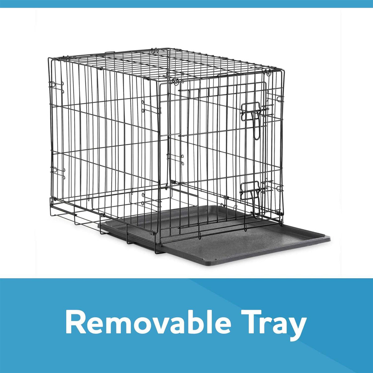 Double Door Folding Wire Dog Crate with Divider S231