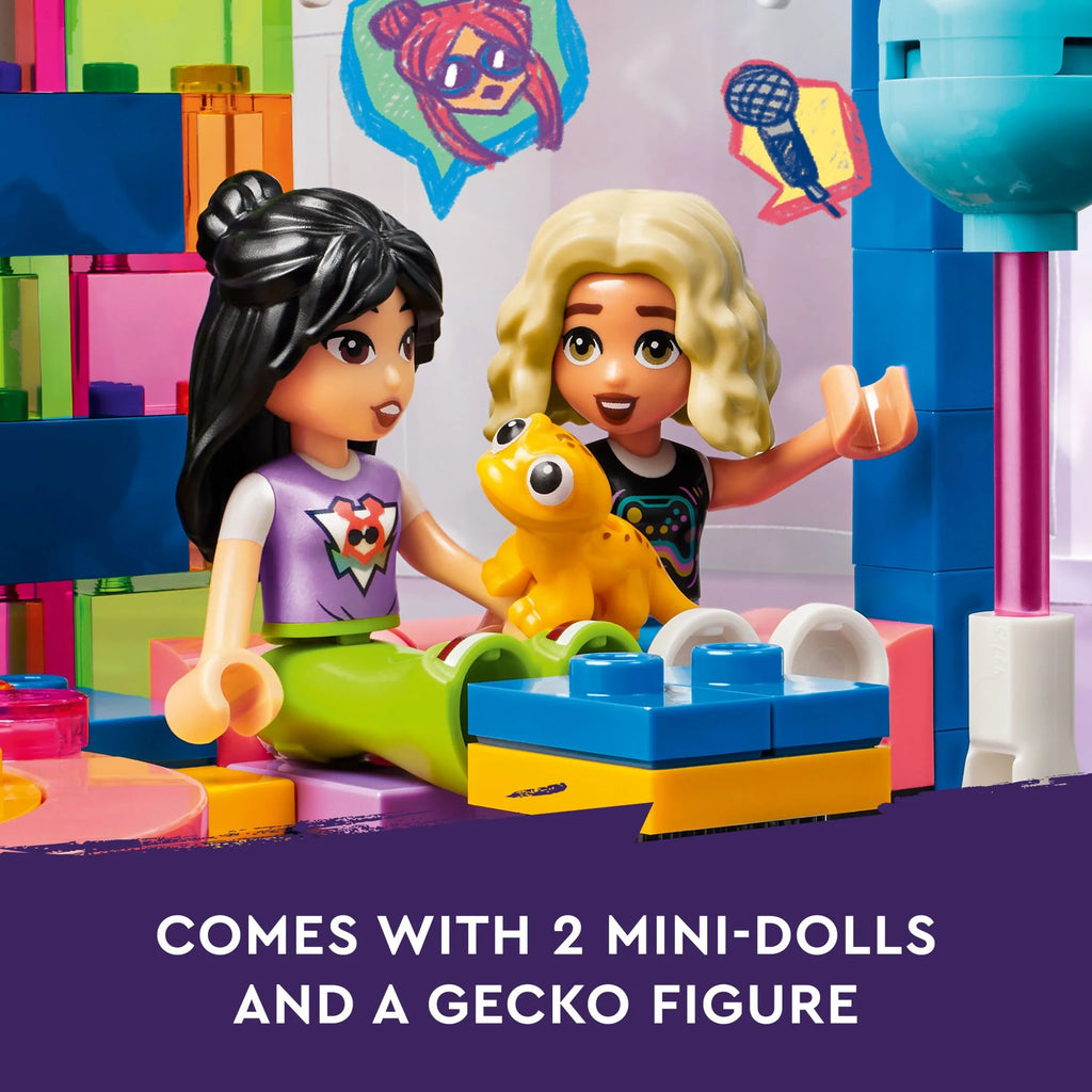 LEGO Friends Karaoke Music Party Set Pretend Play Toy with Mini-Doll Characters and Gecko Figure V938866