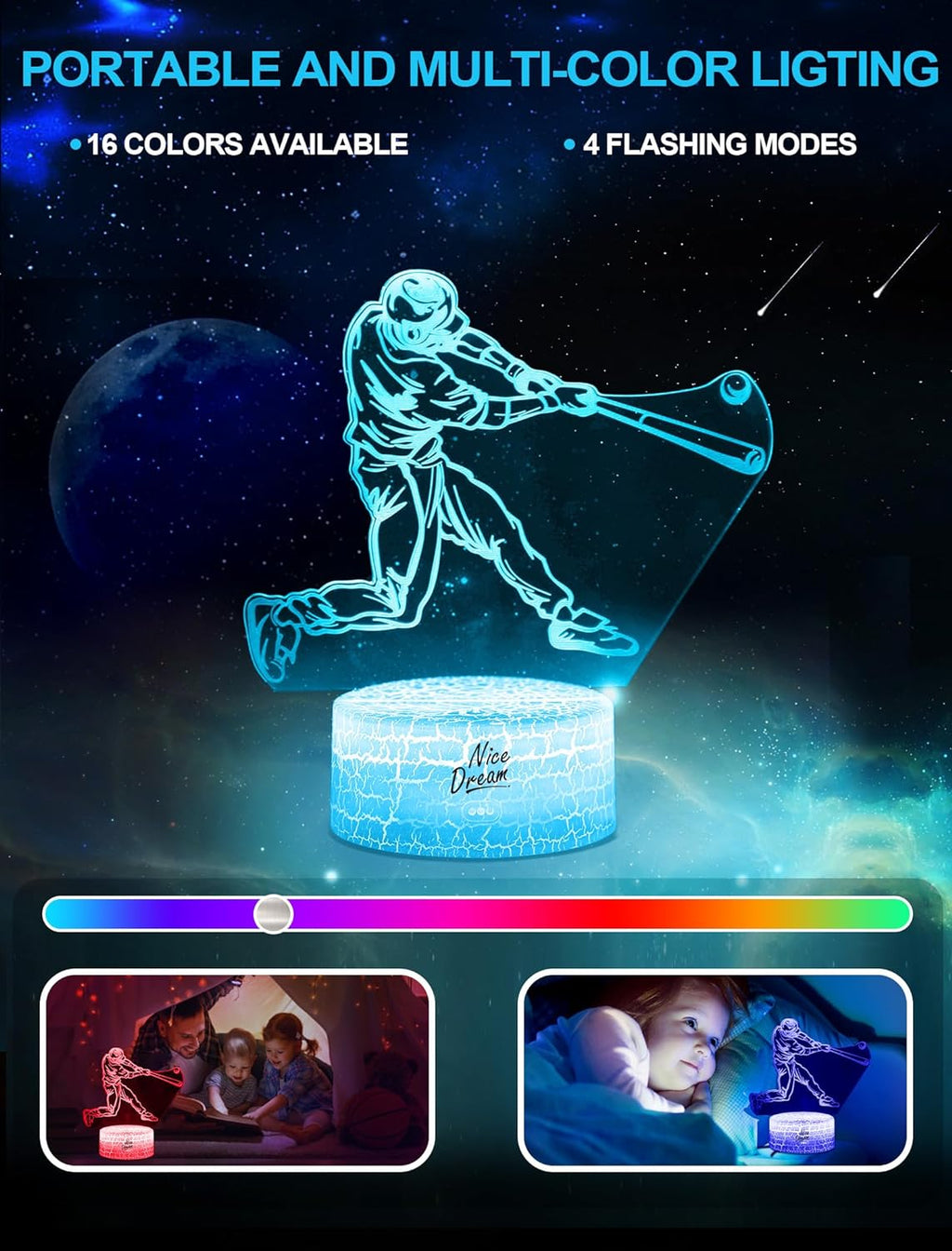 3D Illusion Acrylic LED Night Light P672057